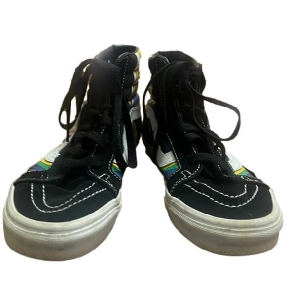 VANS SKATEBOARD SK8 HI RAINBOW SNEAKERS SIZE 7.5‎ W 6.0 M - Picture 1 of 7